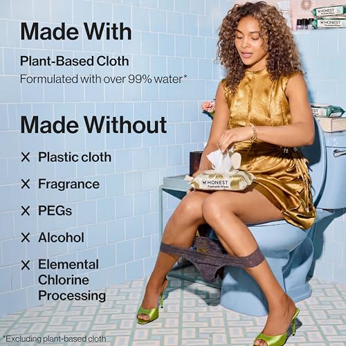 The Honest Company Flushable Wipes, Hypoallergenic, Gilded Wings, 126 Count - image 8