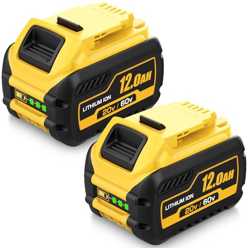 Ibanti 2 Packs 12000mAh DCB612-2 Battery Replacement for Dewalt 20V/60V