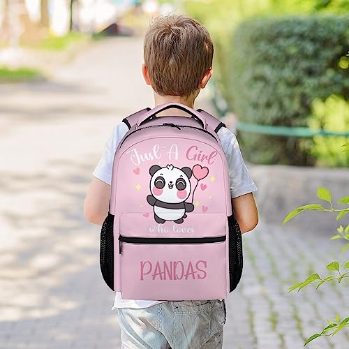 Panda Backpacks for Girls - 16 Inch Cute Backpack for School - Pink, Large Capacity, Durable, Lightweight Bookbag for Kids Travel2