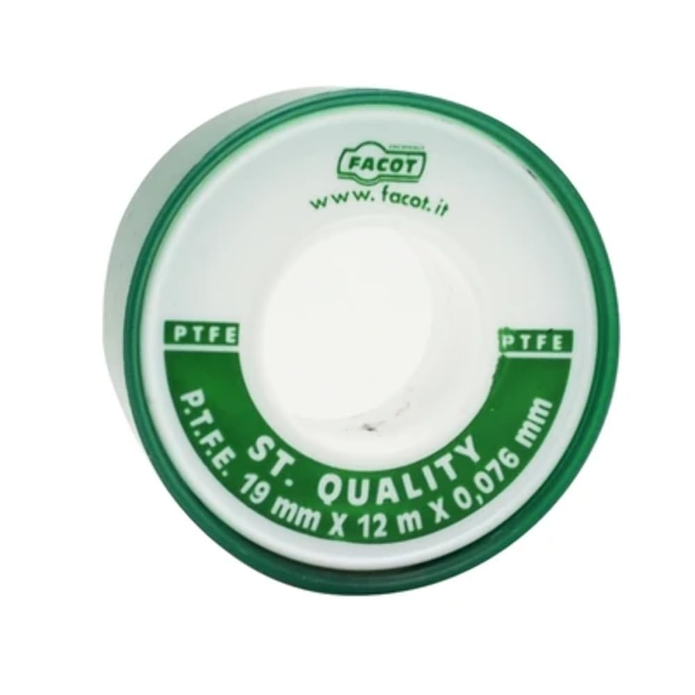 FACOT Cinta de teflón PTFE Standard Quality 19 mm de altura x 12 m