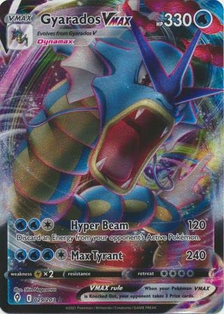 gyarados vmax pokemon card value Pokemon Card GYARADOS VMAX 029/203 Evolutionary Sky : Amazon.com.be: Toys