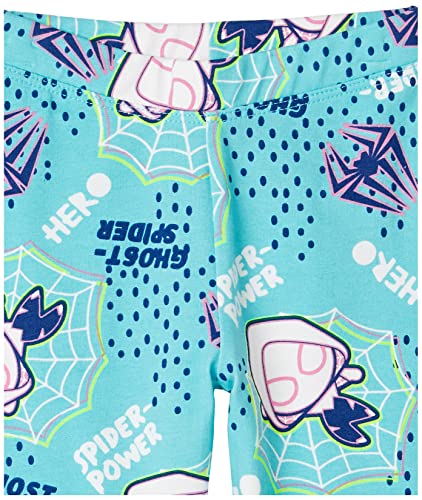 Image of Amazon Essentials Disney | Marvel | Star Wars | Frozen | Princess Girls and Toddlers' Cotton Stretch Leggings, Multipacks