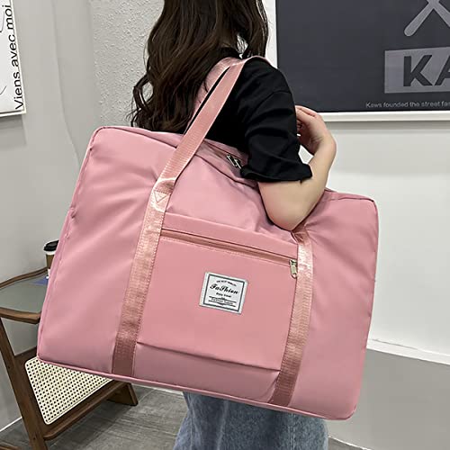 Image of Travel Duffel Bag, for Spirit Airlines Personal Item Bag 18x14x8 Carry on Luggage Bag, A-Pink, 17 inchL X 6 inchW X 13 inchH, Carry on Travel Bag