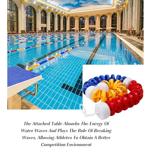 Valla divisora de seguridad para piscina con boyas para mayor visibilidad, barrera de alambre duradera para seguridad y organización