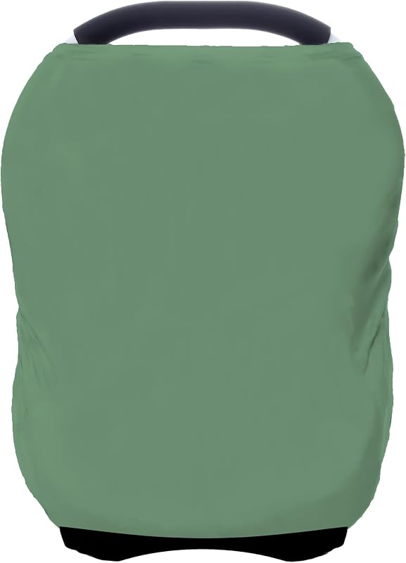 Car Seat Covers Baby - Multi-use Cover Carseat Canopy, Breathable Breastfeeding Cover, Car Seat Covers for Bbies, Boys & Girls Shower Gifts (Light Green)