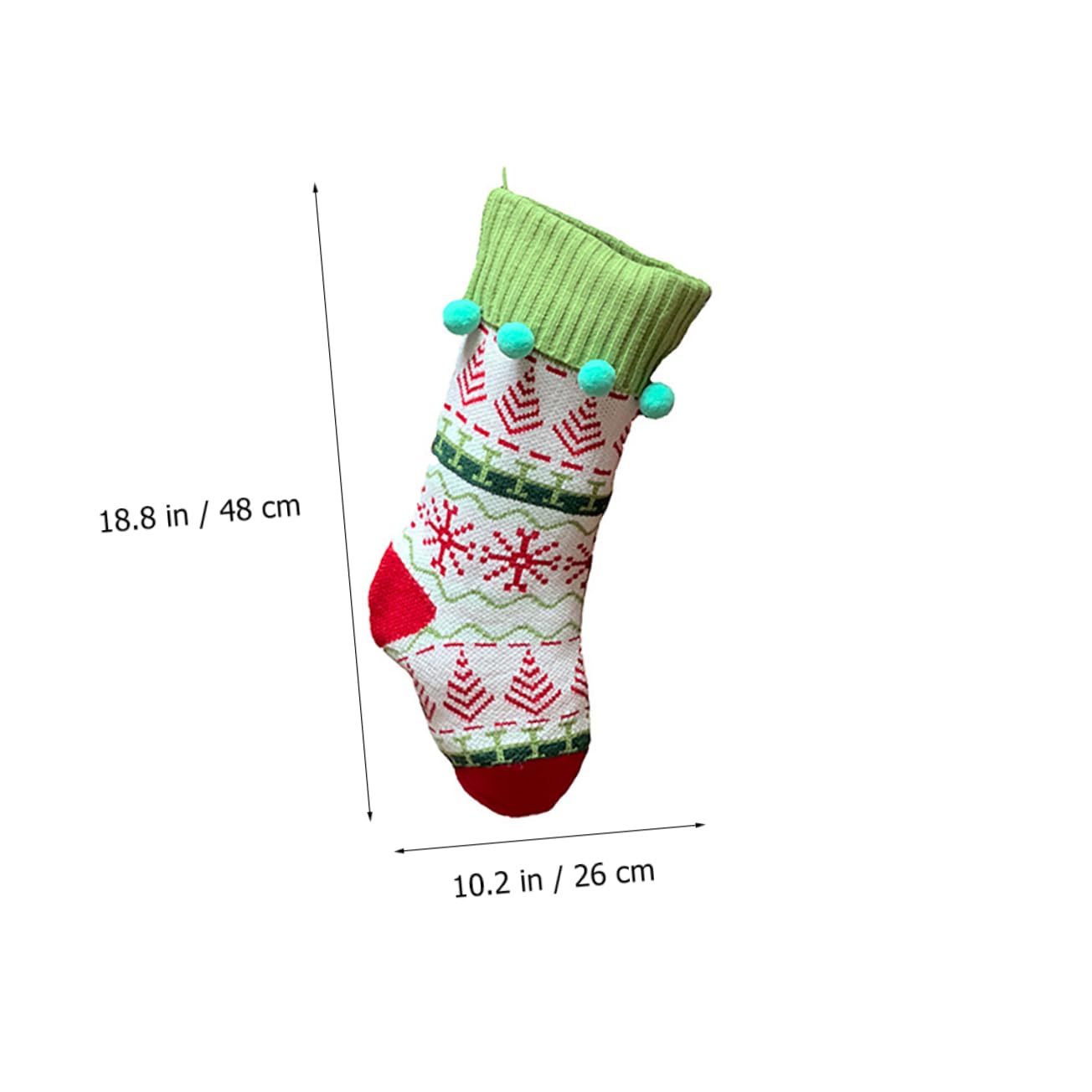 GLEAVI 3 Piezas Medias de Decoración Navideña Calcetines de Punto para Árbol de Navidad y Chimenea de Obsequio Navideñas Colgantes para Dulces Decoración para Árbol de Navidad Casa