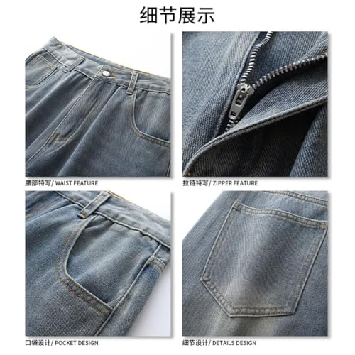 Men Ripped Jeans Straight Leg Jeans Wide Leg Pants Hip Hop Clothing2