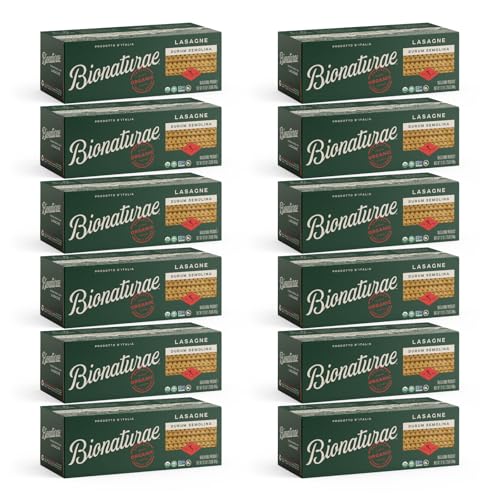 Bionaturae Lasagna Pasta Noodles - Durum Semolina...