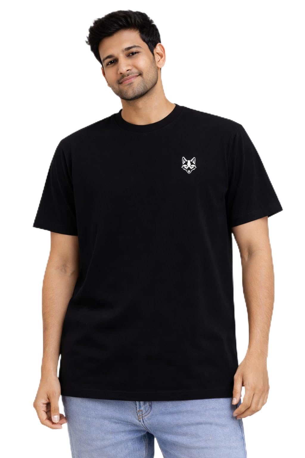 SHUTTLE FOX Men's Boxy Fit Printed T-Shirt | 100% Cotton Drop