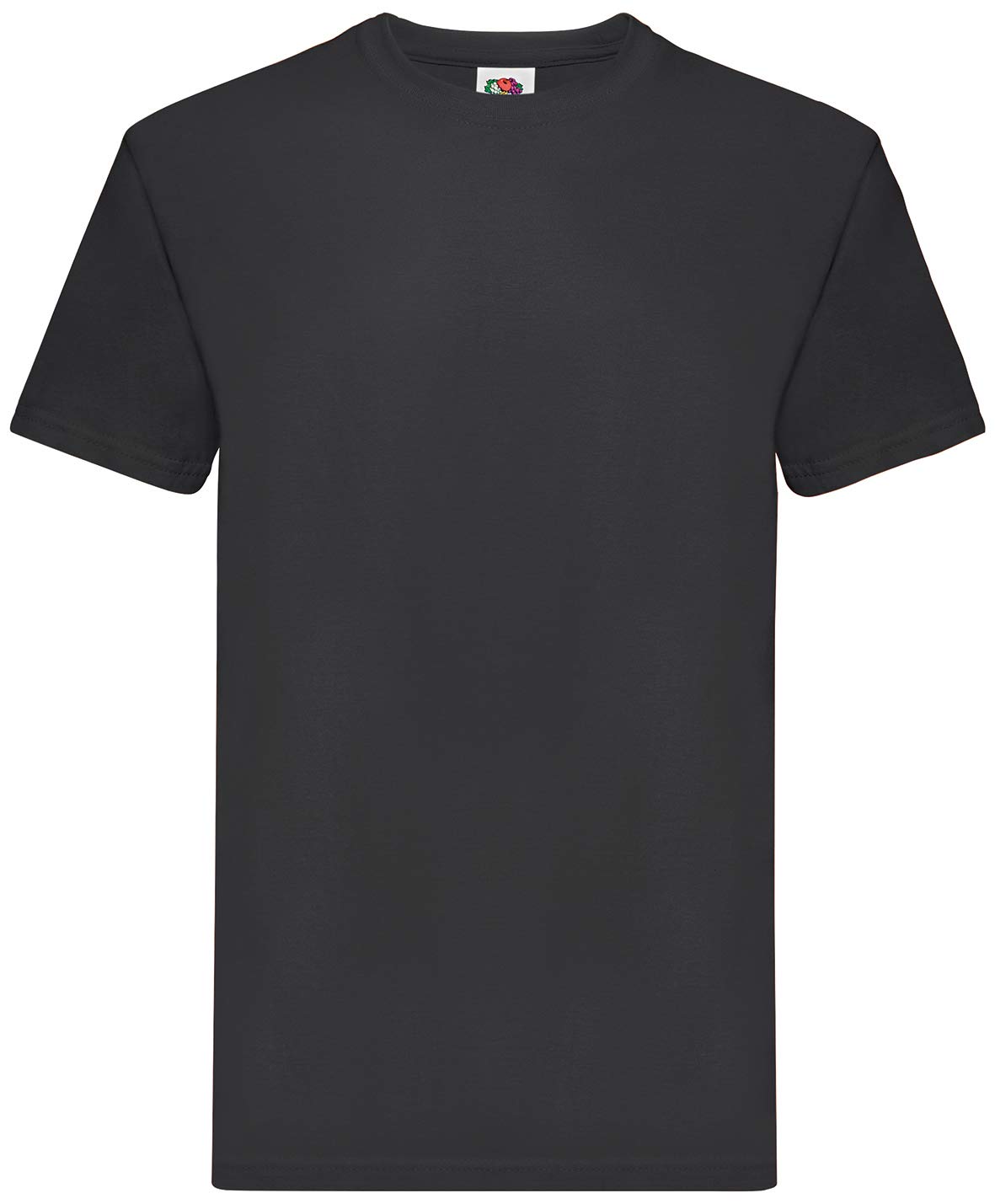Fruit Of The Loom Men's Black Super Premium Short Sleeve T-Shirt, XX-Large