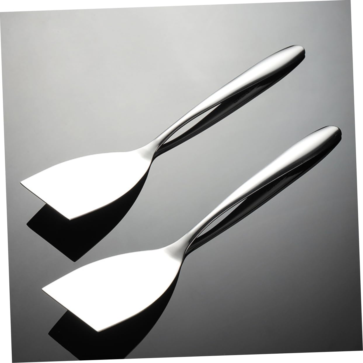 Kisangel 8piezas Espátula De Acero Inoxidable Cocinar De Espátulas Multifuncionales Para Freír Voltear y Servir Utensilios De Cocina Resistentes Altas Temperaturas y Fáciles De Limpiar