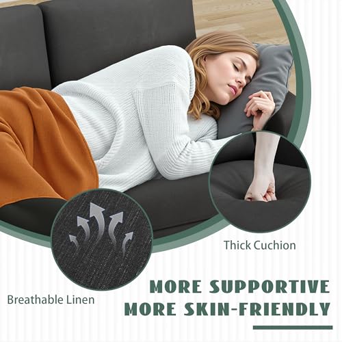 image for Homall Couch for Living Room, Sectional Sofa, Modern L-Shaped 3 Seat C