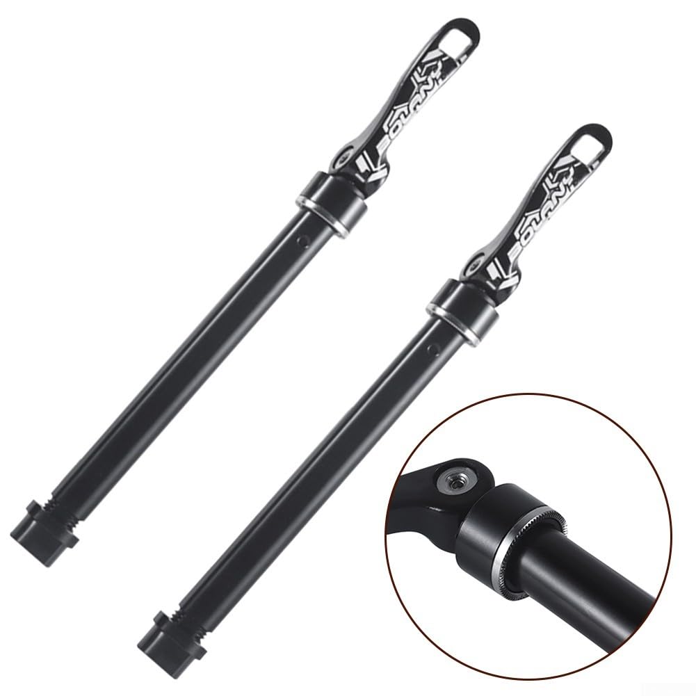 Fourche de vélo - Essieu traversant - Moyeu avant de vélo - Tube - Axe traversant - 15 mm x 100/110 mm - Fourche avant à dégagement rapide - Tige d'essieu traversant (15 x 100)