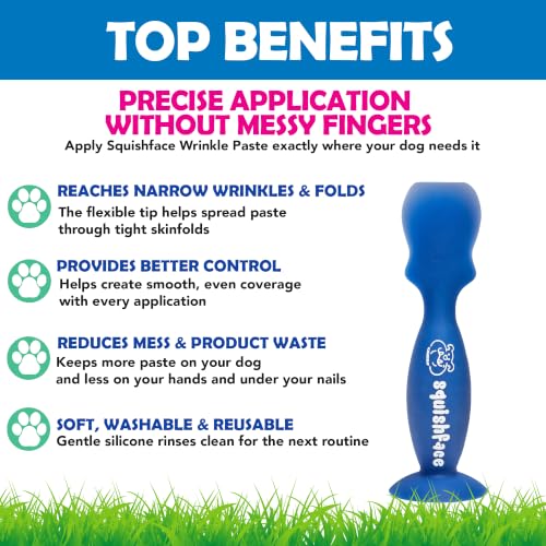 Squishface Silicone Applicator for Dog Wrinkle Paste & Tear Stain Cream
