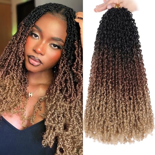 COOKOO 18 Inch 8 Packs Yanky Twist Crochet Hair Pre-twisted