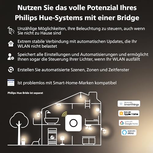 Philips Hue A60 LED-Lampe, E27, 4er-Pack – Ansicht 6