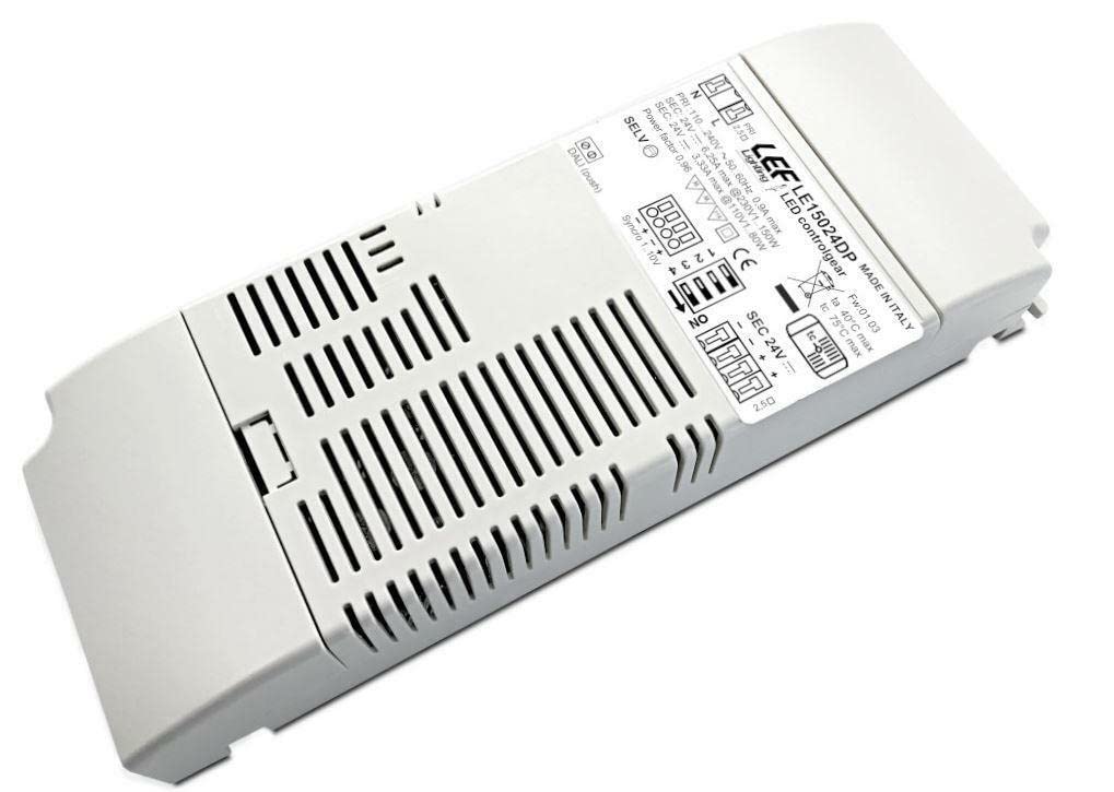 24VDC 150W DIMMABLE LED DRIVER POWER SUPPLY WITH POTENTIOMETER BUTTON 1-10V DALI LE15024DP
