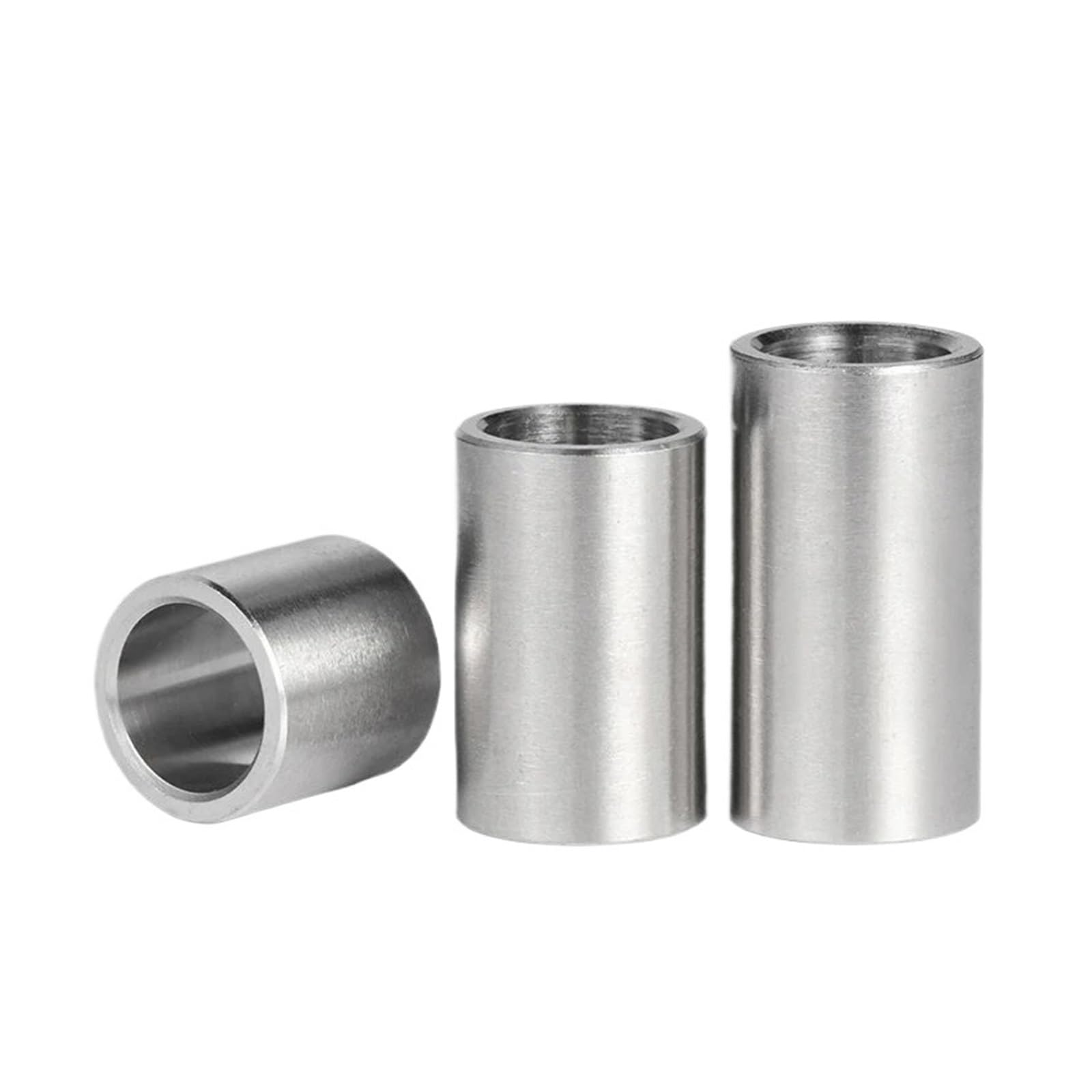 Edelstahl Beilagscheiben M2,5 M3 M4 M5 M6 M8 304 Edelstahl Buchse Unterlegscheibe, rund, hohl, ohne Gewinde, Abstandshalter, Dichtung, Länge 3–20 mm(D10xM8 (20pcs),Length 12mm)