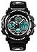 Produktbild Jungen Analog Digital Uhren - Outdoor Sport Kinderuhren, 5 ATM Wasserdicht Elektronische Analog Sport Armbanduhr Uhren mit Wecker/Dual Time/LED Licht für Teenagers Kinder - Schwarz von VDSOW