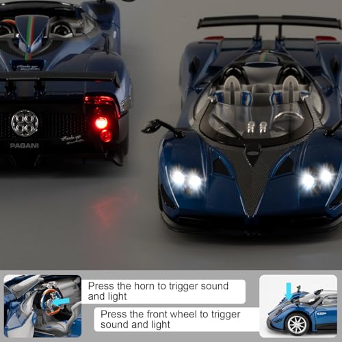 Modelo de Auto Pagani Zonda HP 1:24 Azul miniatura 5