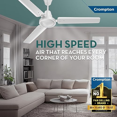 Image of Crompton Gracee 5-L Instant Water Heater (Geyser) & Crompton Energion HS 1200 mm BLDC Ceiling Fan with Remote Energy Efficient 5 Star Rated High Speed (Opal White)