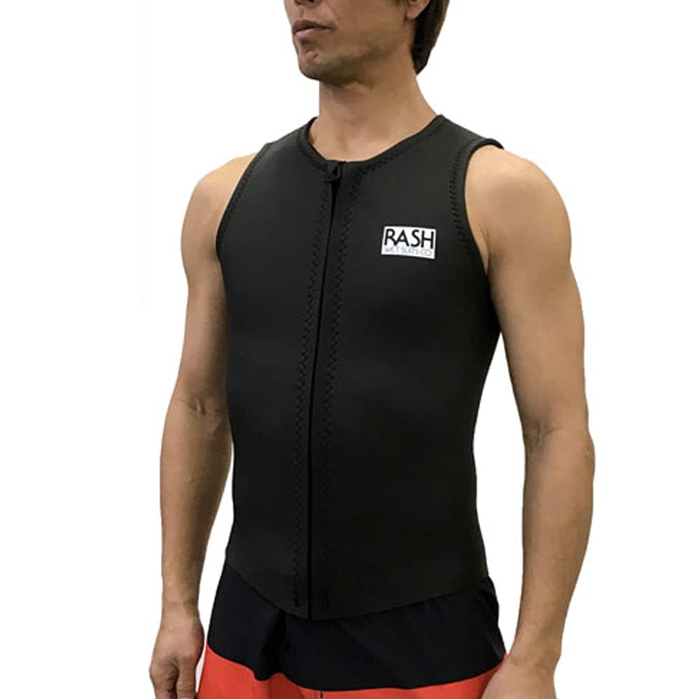 Amazon | 21 RASH ラッシュ フロントジップ ベスト 2 スキン ML