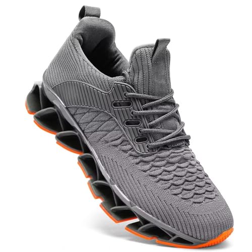 Image of Mens Slip on Walking Running Shoes Blade Tennis Casual Fashion Sneakers Comfort Non Slip Work Sport Athletic Trainer