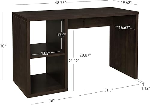 Miniatura 9 de Linon Escritorio Espresso Two Dawes con 2 cubículos abiertos