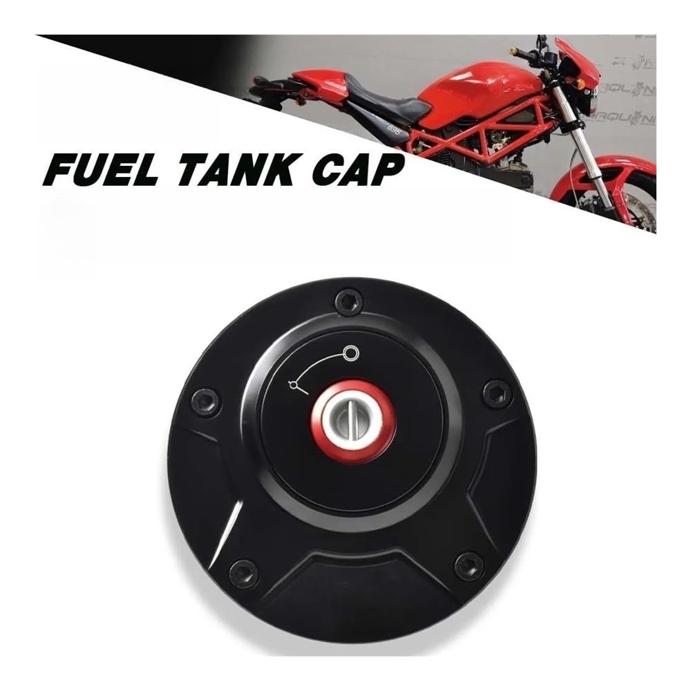 Tappo carburante moto Coperchio Del Serbatoio Carburante Con Apertura Rapida Per Motocicletta Per Mo&nster 600/620/695/750 Tappo Della Benzina Serratura Accessori