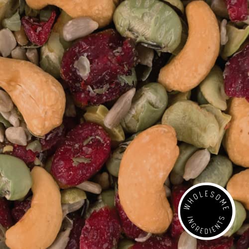 Image of Modern Mill Protein Packed Salad Topper By Gourmet Nut - Mixed Nuts(Roasted Cashews),Dried Cranberries,Edamame,Sunflower Seeds - Gluten Free, Low Sodium, Kosher, Plant Protein Snack, 6oz. Bag (3 Pack)