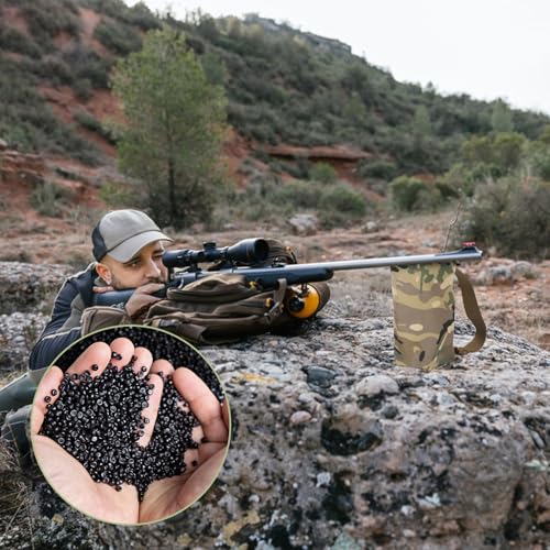 2 Pcs Shooting Rest Bag Pre-Filled Hunting Gun Holders Front Rear Gun Support Bags Long Range Rifle Rest Stand Holders Precision Shooting Accessories for Outdoor, Range, Shooting, and Hunting (2) by AQQHSAIN - Image 6