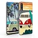 Produktbild kwmobile Hülle kompatibel mit Samsung Galaxy A50 - Handyhülle - Handy Case Auto Strand Paradies Rot Türkis Orange