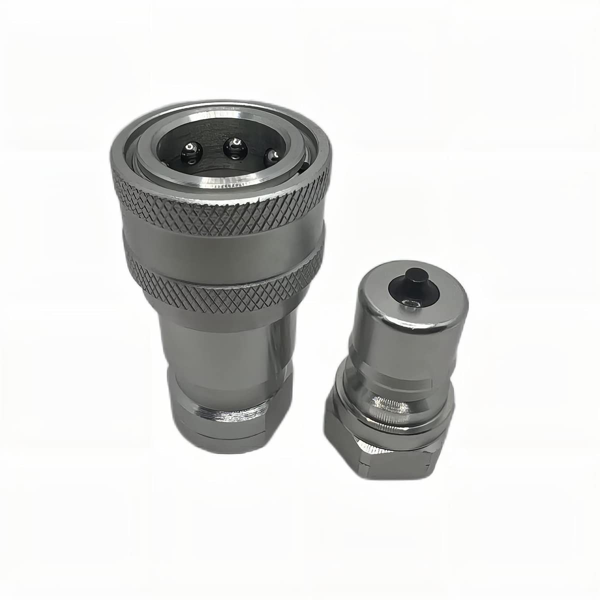 3/4" NPT ISO7241-B Hydraulische Schnellkupplung und -trennung, Schnellverschlusskupplungssatz mit Staubkappen H6-63/62