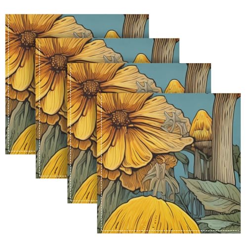 Servilletas de Tela ALAZA 20x20 Pulgadas Pack x4 miniatura 5