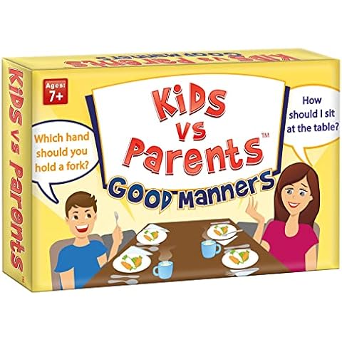 Game for Kids Trivia Game Family Games Quiz Card Game Party Games | Kids vs Parents Good Manners | Age 7+ Cover
