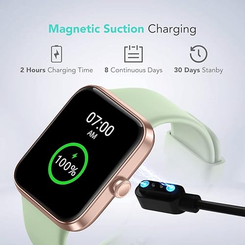 Miniatura 6 de SKG Reloj inteligente rastreador de fitness con natación de 5 ATM impermeable monitor de salud para frecuencia cardíaca oxígeno en sangre sueño