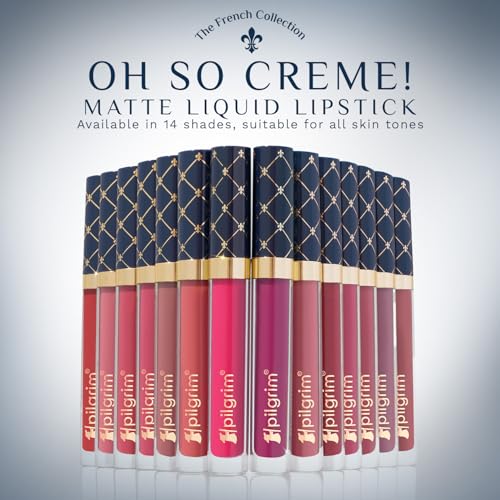 Image of Pilgrim Oh So Creme! Premium Matte Liquid Lipstick | Most Lightweight & Transfer-proof Lipstick | Highly Pigmented & Long-Lasting | 3.5ml (Rose Allure-02)