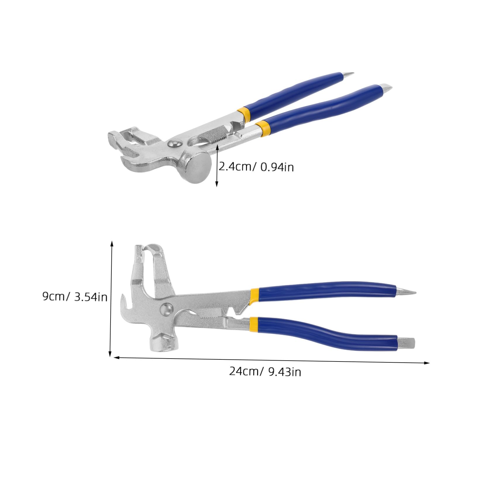 Cabilock Ergonomic Tire Balance Tool Precision Wheel Installer with Hammer Pliers for Easy Tire Repair and Balancing Compatible with Cars and Motorcycles
