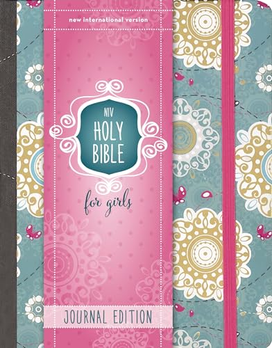 NIV, Holy Bible for Girls, Journal Edition, Hardcover, Teal/Gold, Elastic Closure image 2