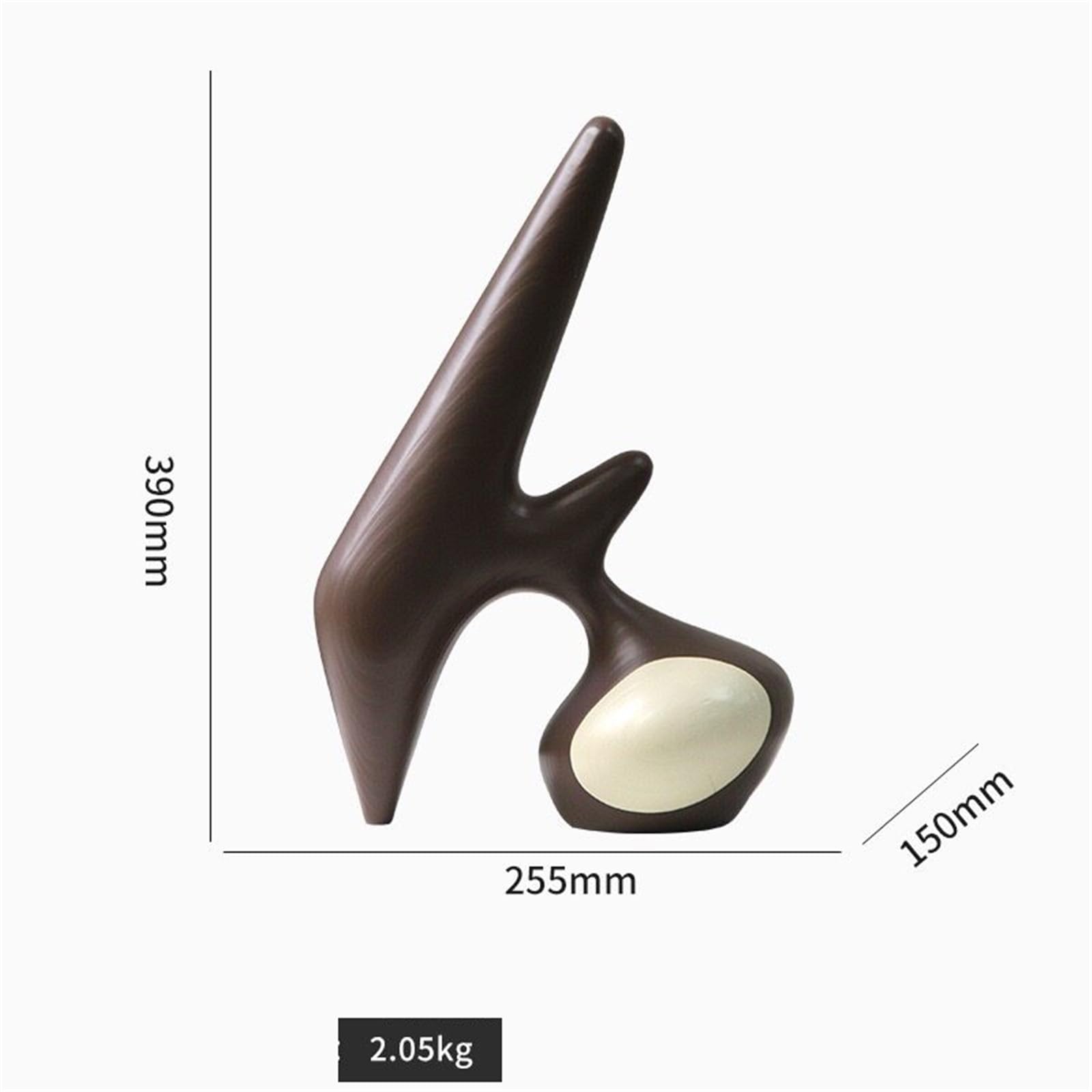 Obra de Arte Modern Minimalist Geometric Wood Grain Ornament For Living Room Desktop Home Decoration Estatua