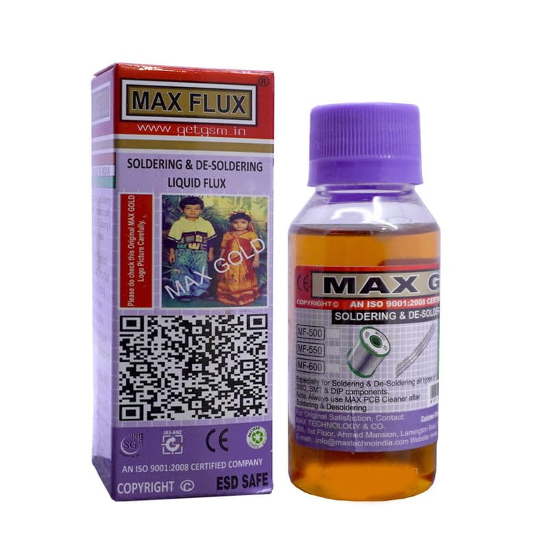 SP Electron 60ml Max Flux Soldering and De-soldering Liquid for Soldering, Solder Paste Liquid