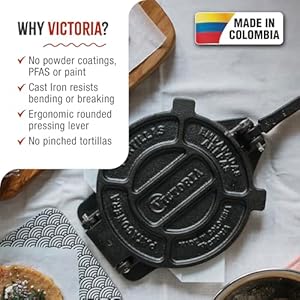 Victoriacastirontortillapresstortillaandrotimakermadeincolombia8inches Urban Country Home Decor Victoria cast iron tortilla press tortilla and roti maker made in colombia 8 inches urban country home decor