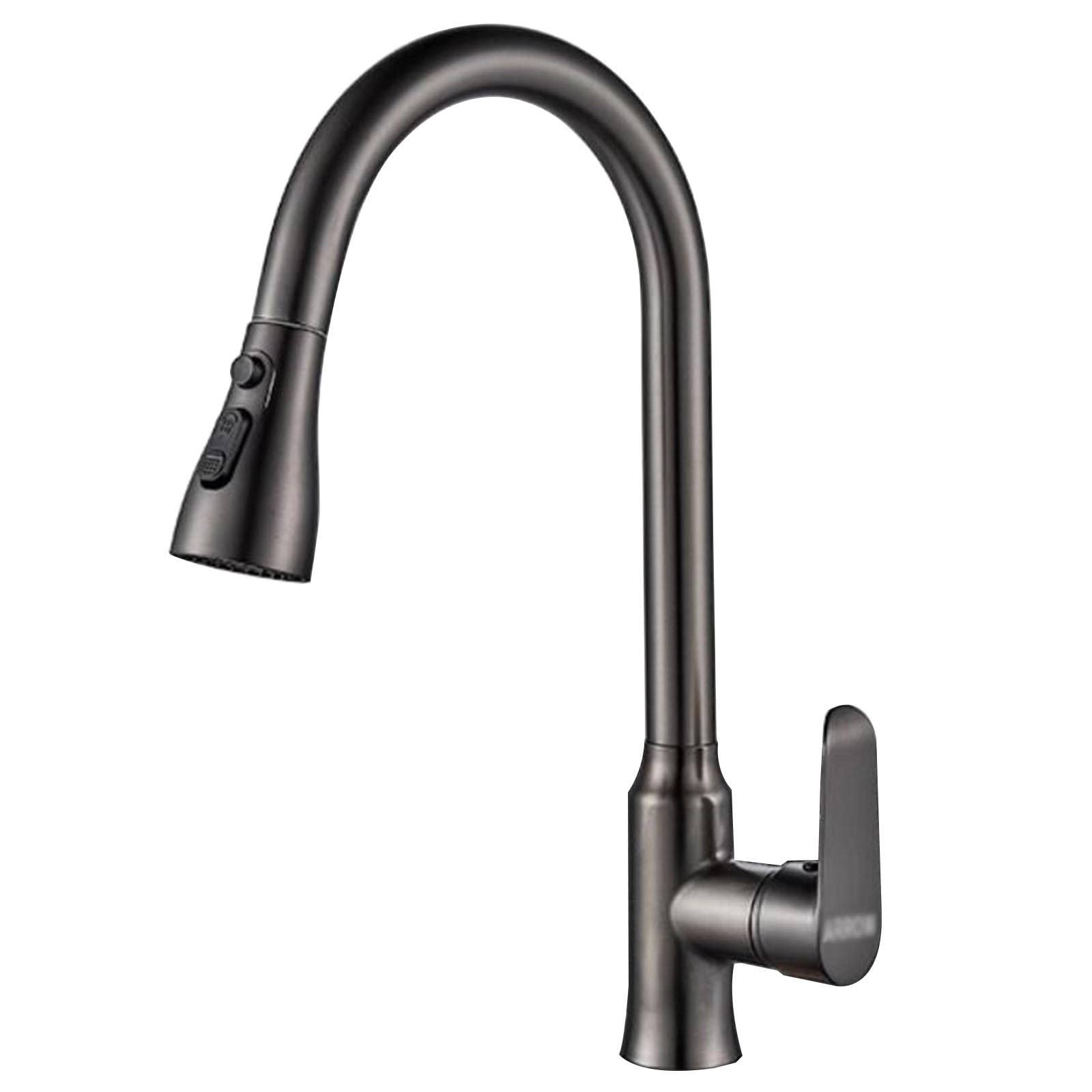 RajoNN Cocina Accesorios Grifo de Cobre Grifo Giratorio Extraíble Simple Grifo Universal para Lavavajillas Lavabos y Fregaderos 3 Formas de Descarga de Agua Fregaderos
