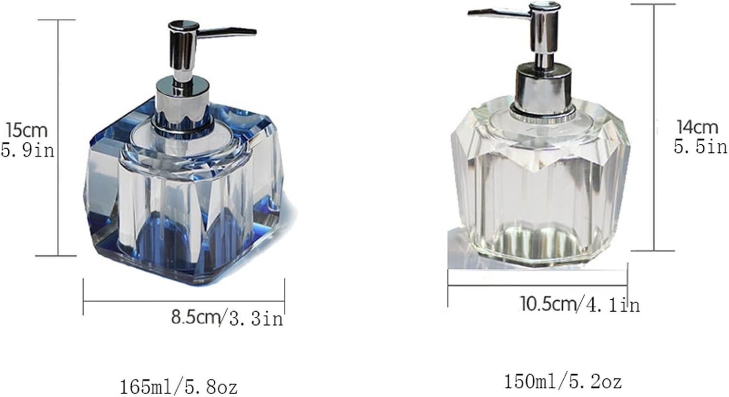 Bathroom Soap Dispenser Glass Soap Dispenser, Kitchen Soap Dispenser Stainless Steel Pump, Bathroom Soap Dispenser for Hand Soap, Soap, Lotion Hand Soap Dispenser for Bathroom(C)