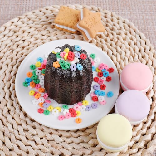 Image of Rainbow Flower Sprinkles, Edible Petals Confetti for Cake Decorating | Rainbow Sprinkles Mix for Baking Topping, Cupcakes, Cookies, Ice Cream, Spring Birthday Party Easter Holiday Supplies