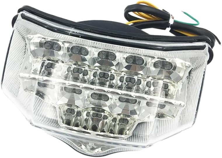 MACHSWON Rear Tail Light, 1PC 12V DC Motorcycle Integrated LED Tail Light Turn Signal Brake Blinker Lamp Assembly, Compatible with Yamaha FZ600 FZ6 FZ6N 2004-2009