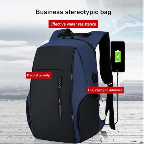 17.3Inch Laptop Backpack Work Daypack Water Repellent Travel Business Computer Backpacks with USB Charger Port (Laptop Daypack)2