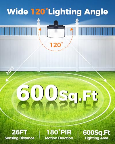 Thumok Clip on Solar Lights Outdoor 176 LEDs 600 LM Solar Motion Sensor Lights Outdoor IP6 - image 2