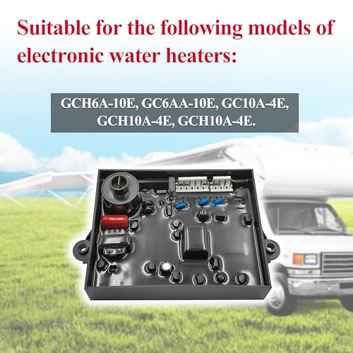 Image of 91365 RV Water Heater Ignition Control Circuit Board Compatible with Atwood Models GCH6A-10E, GC6AA-10E, GC10A-4E, GCH10A-4E, GCH10A-4E，Replacement for 93851,Gas /Electric 12 VDC