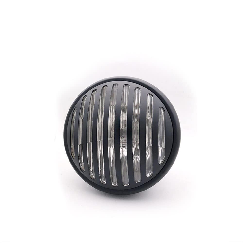 Riloer Phare à LED à grille à ailettes, Phare à LED à grille à ailettes pour moto